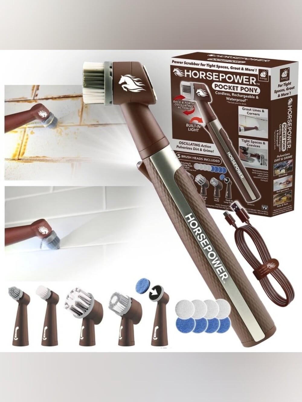 Power Scrubber For Cleaning
